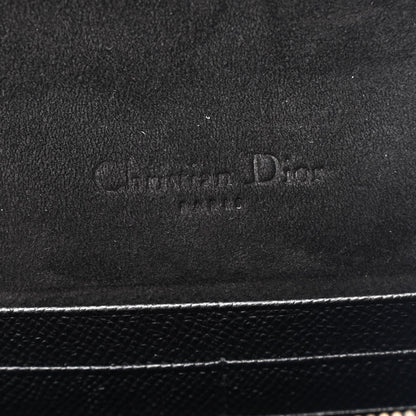 Grained Calfskin Saddle Pouch Bag Black