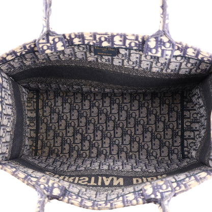 Oblique Medium Book Tote Blue Multicolor