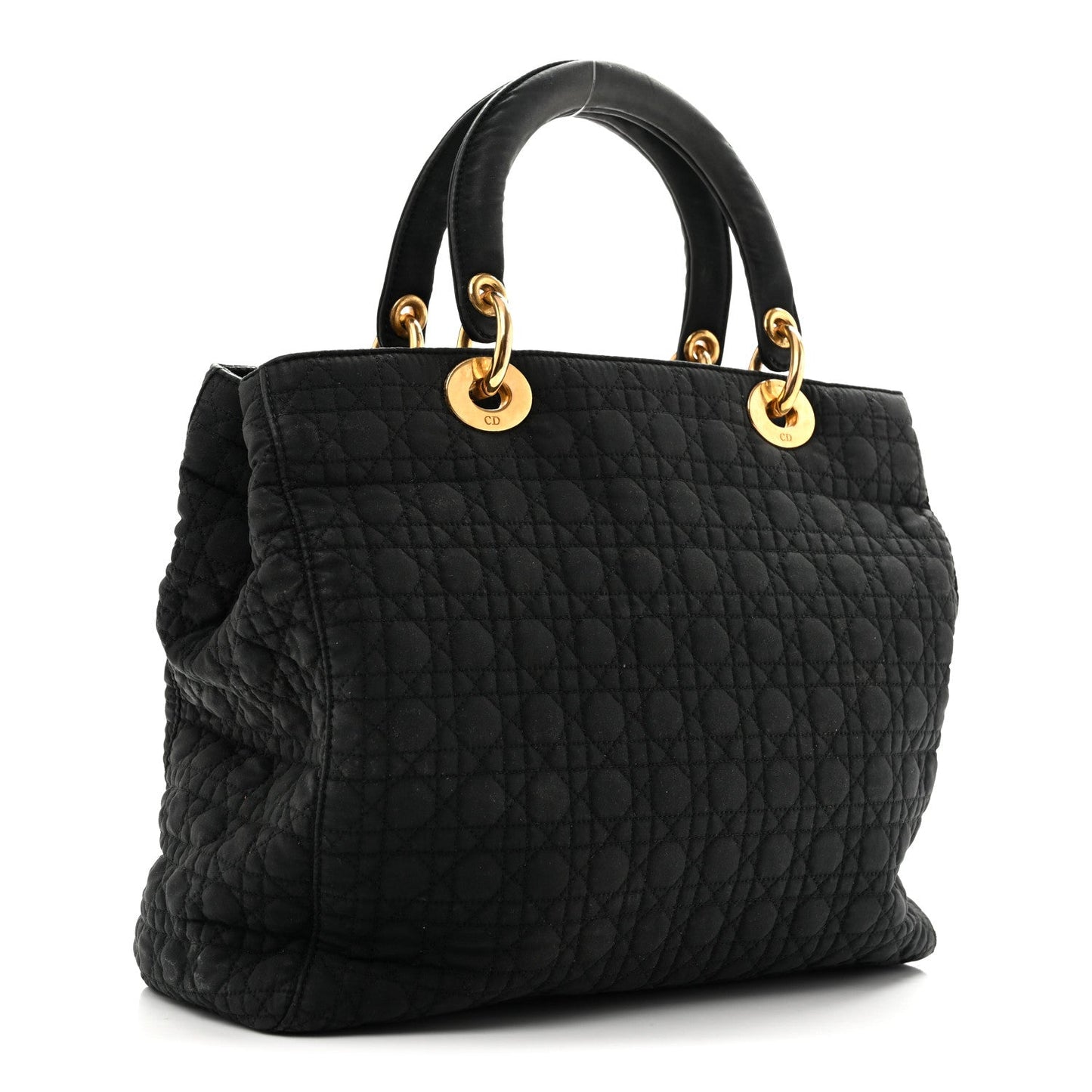 Nylon Cannage Large Lady Dior Black