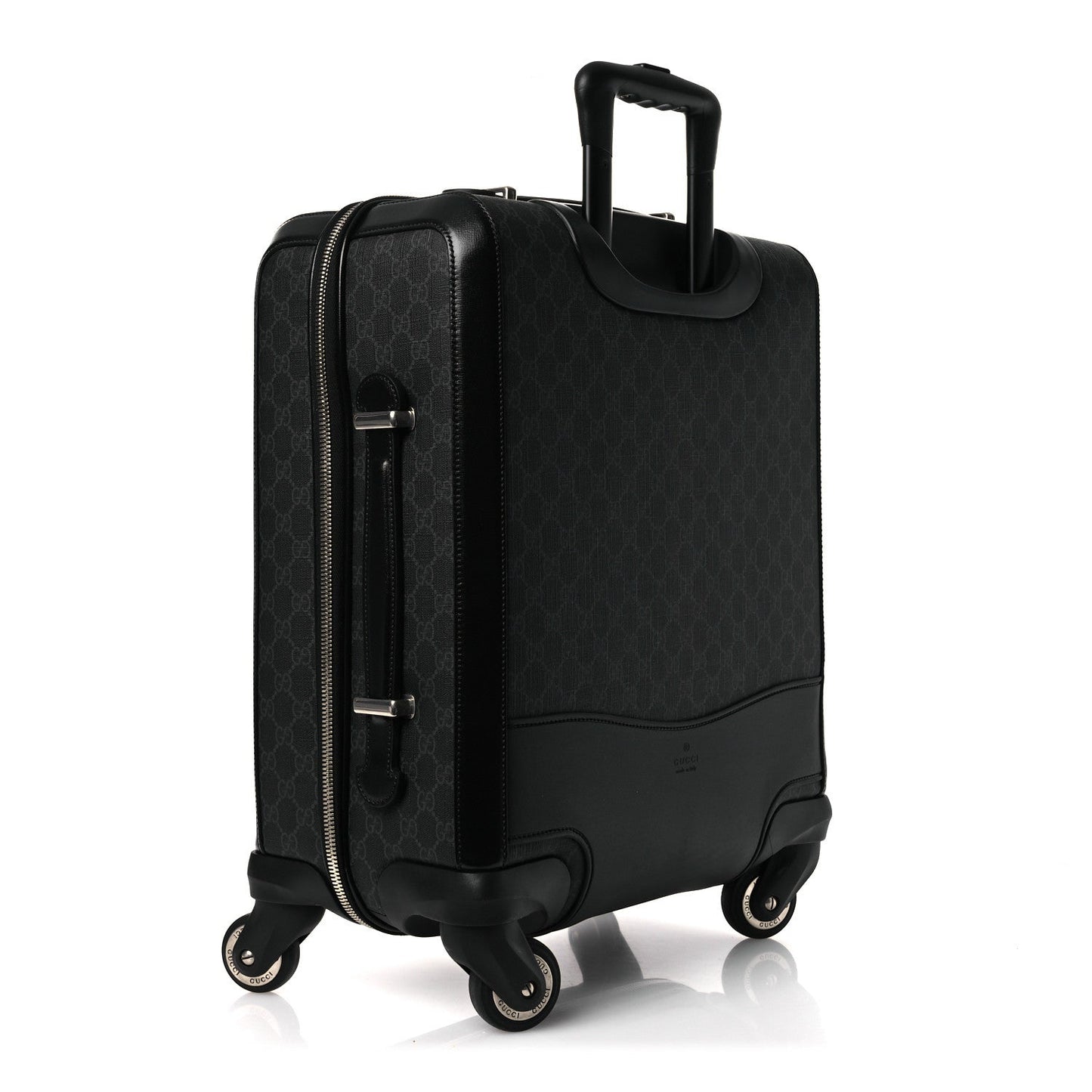 GG Supreme Monogram Calfskin Carry On Trolley Black