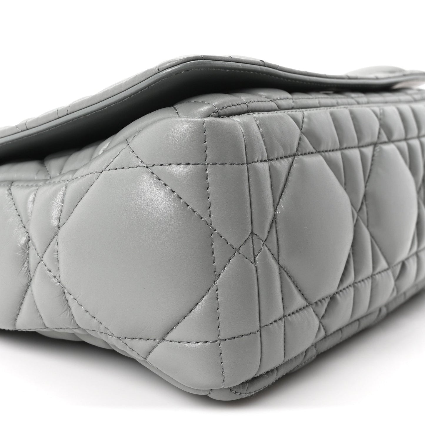 Calfskin Macrocannage Medium Caro Bag Iron Grey