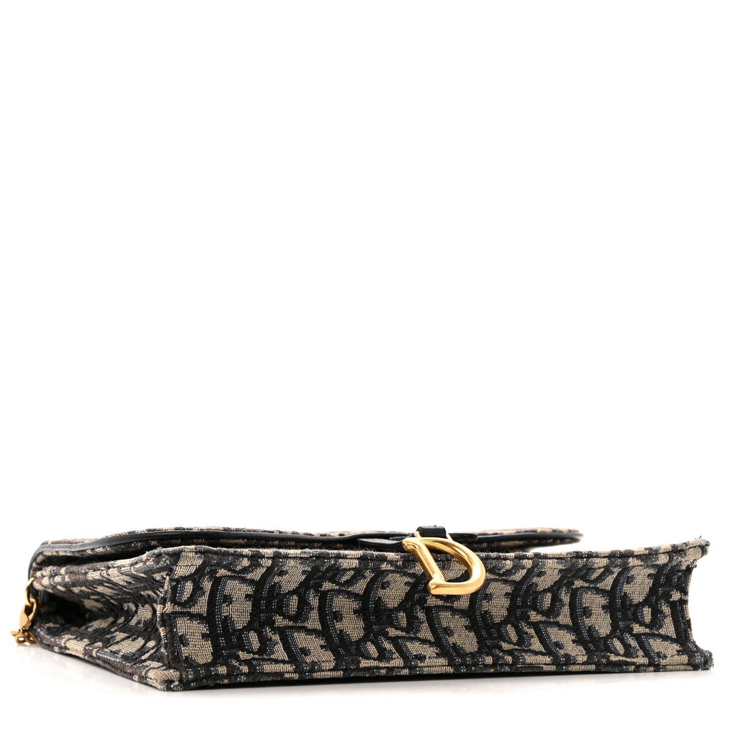 Oblique Saddle Chain Pouch Blue