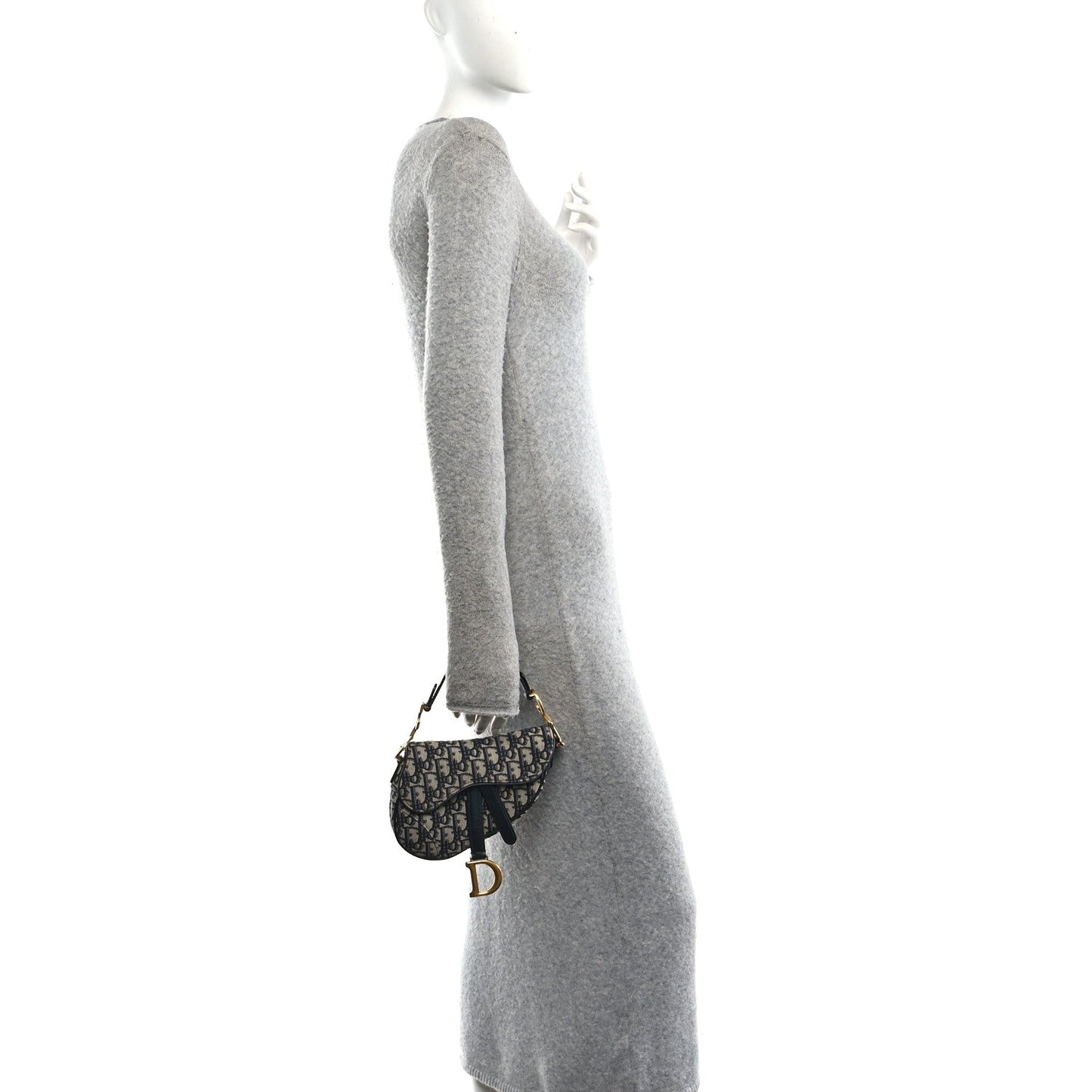 Oblique Mini Saddle Bag Blue