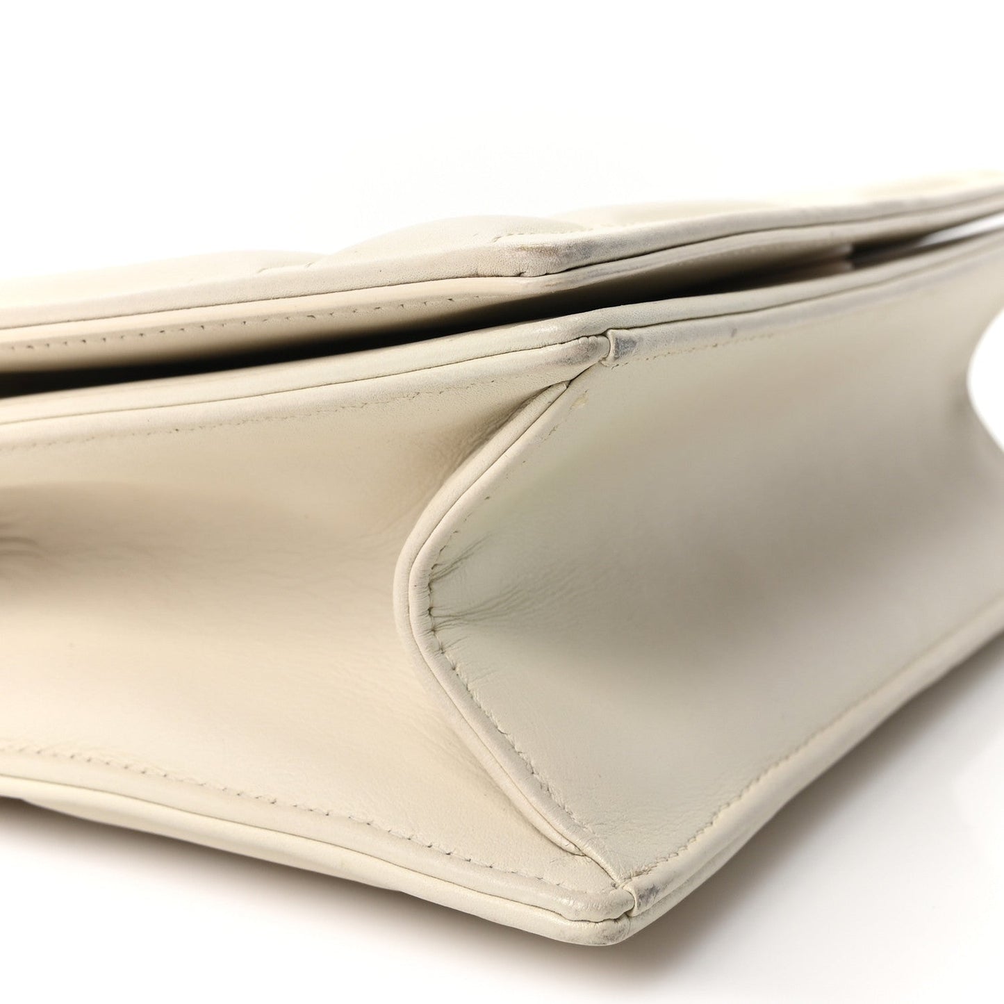 Ultra Matte Calfskin Small Diorama Flap Bag White