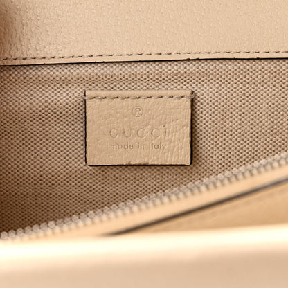 Textured Calfskin Crystal Small Dionysus Shoulder Bag Mystic White