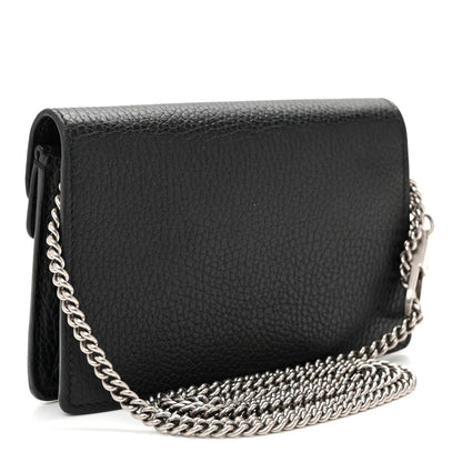 Calfskin Super Mini Dionysus Shoulder Bag Black