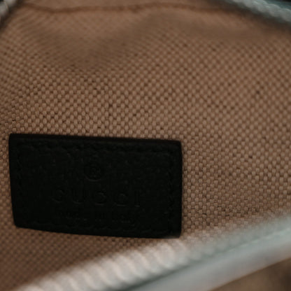 Monogram GG Mignon Textured Dollar Calfskin GG Supreme Monogram Quilted Mini GG Shoulder Bag Green Beige Ebony