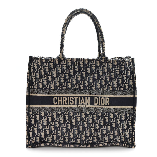 Oblique Large Book Tote Blue Multicolor