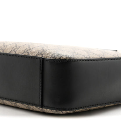 GG Supreme Monogram Flat Messenger Bag Beige Black New Acero