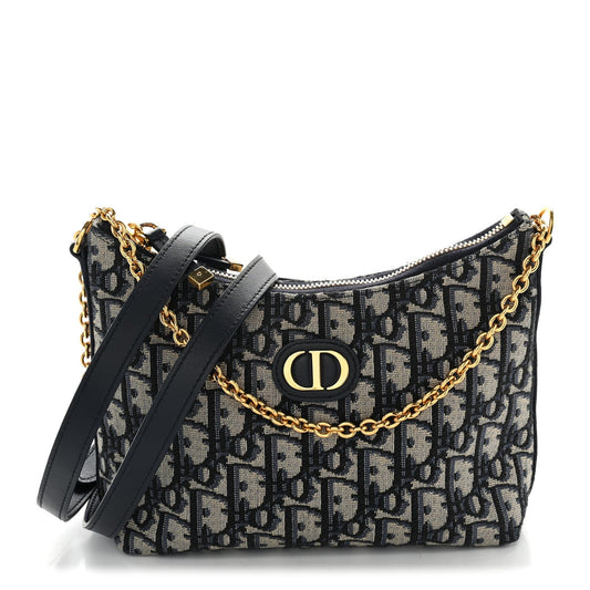 Oblique 30 Montaigne Diorling Mini Bag With Chain Blue