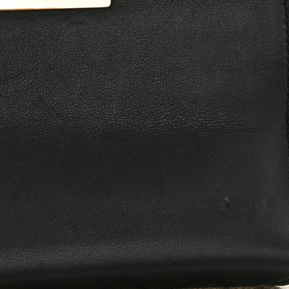 GG Supreme Monogram Calfskin Small Padlock Shoulder Bag Beige Black Cuir