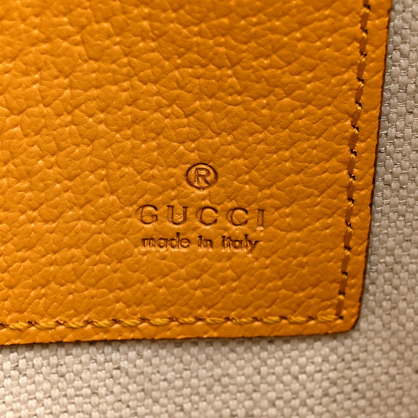 GG Supreme Monogram Neo Vintage Zip Wristlet Pouch Beige New Acero Crop