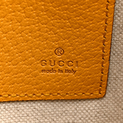 GG Supreme Monogram Neo Vintage Zip Wristlet Pouch Beige New Acero Crop