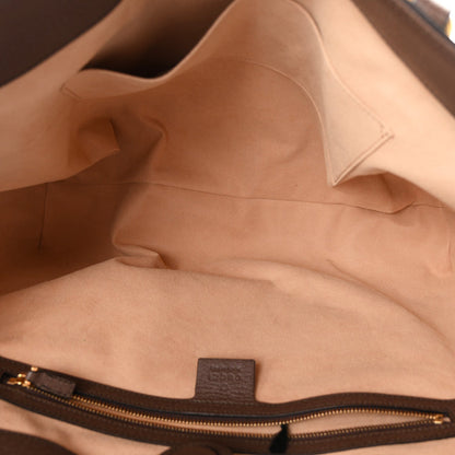 GG Supreme Monogram Medium Ophidia Shopping Tote Brown