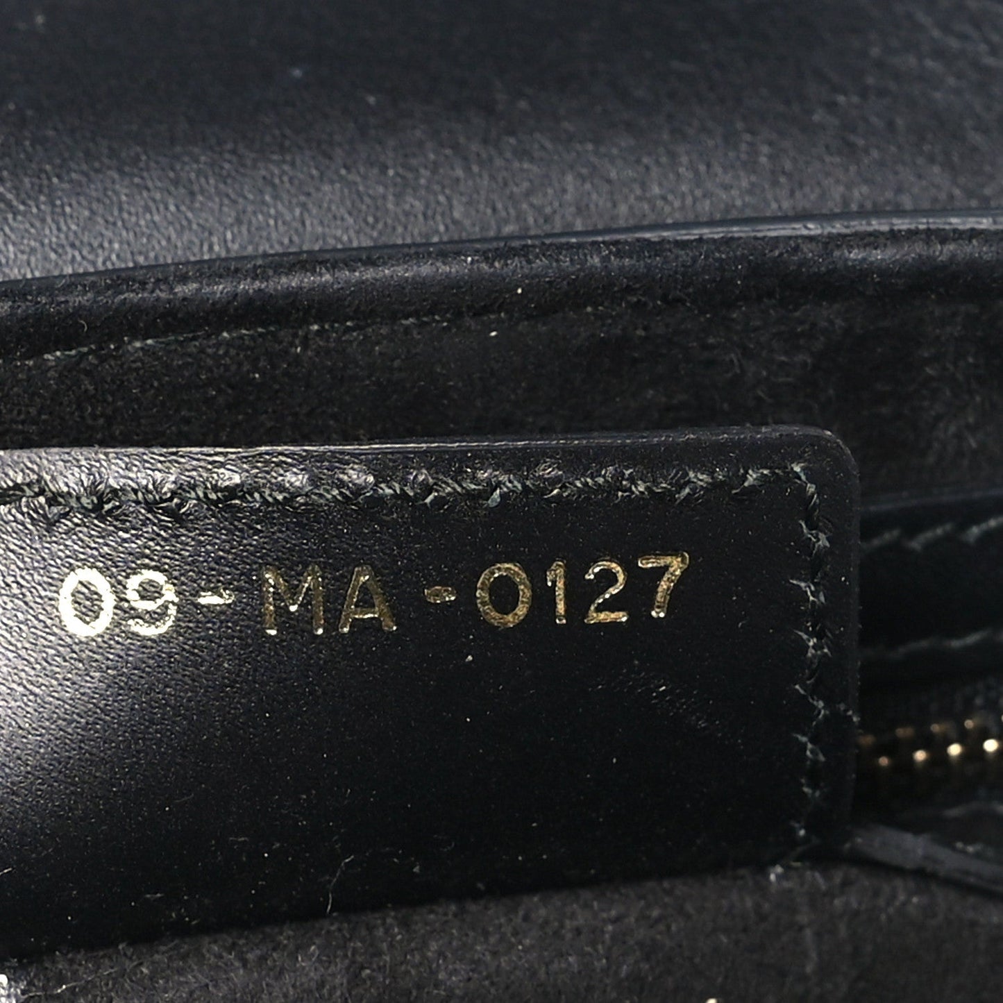 Calfskin Mini D Fence Saddle Bag Black
