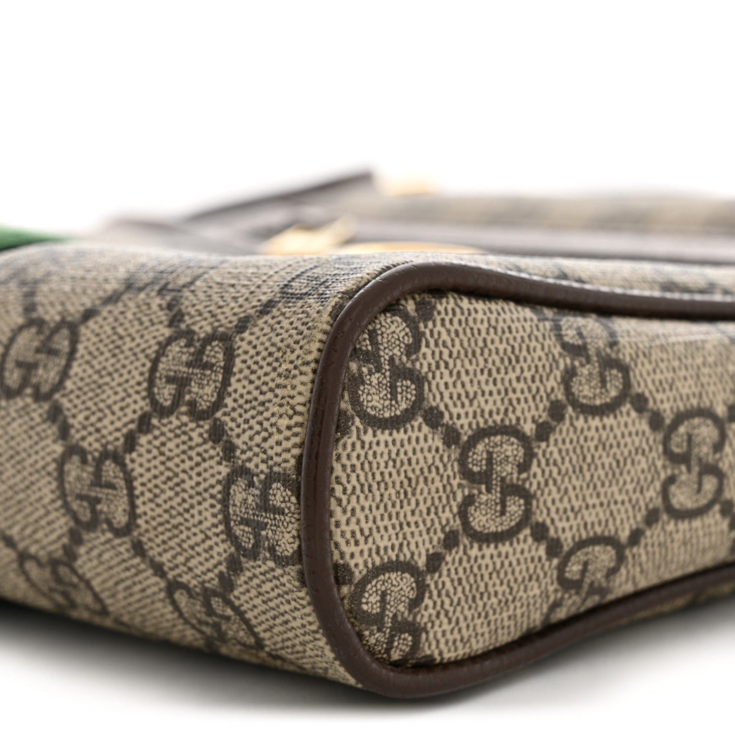 GG Supreme Monogram Web Small Ophidia Messenger Bag Brown