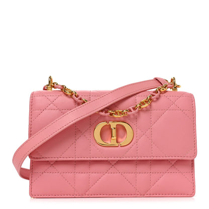 Lambskin Macrocannage Mini Miss Caro Bag Pink