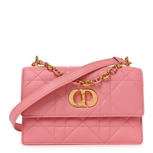 Lambskin Macrocannage Mini Miss Caro Bag Pink