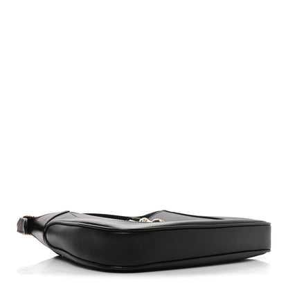 Calfskin Small Jackie Shoulder Bag Black