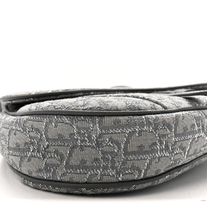 Oblique Mens Saddle Bag Grey
