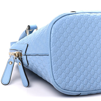 Microguccissima Medium Dome Bag Mineral Blue