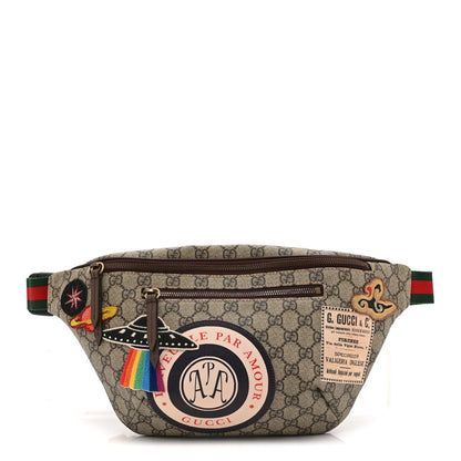 GG Supreme Monogram Courrier Belt Bag Beige New Acero