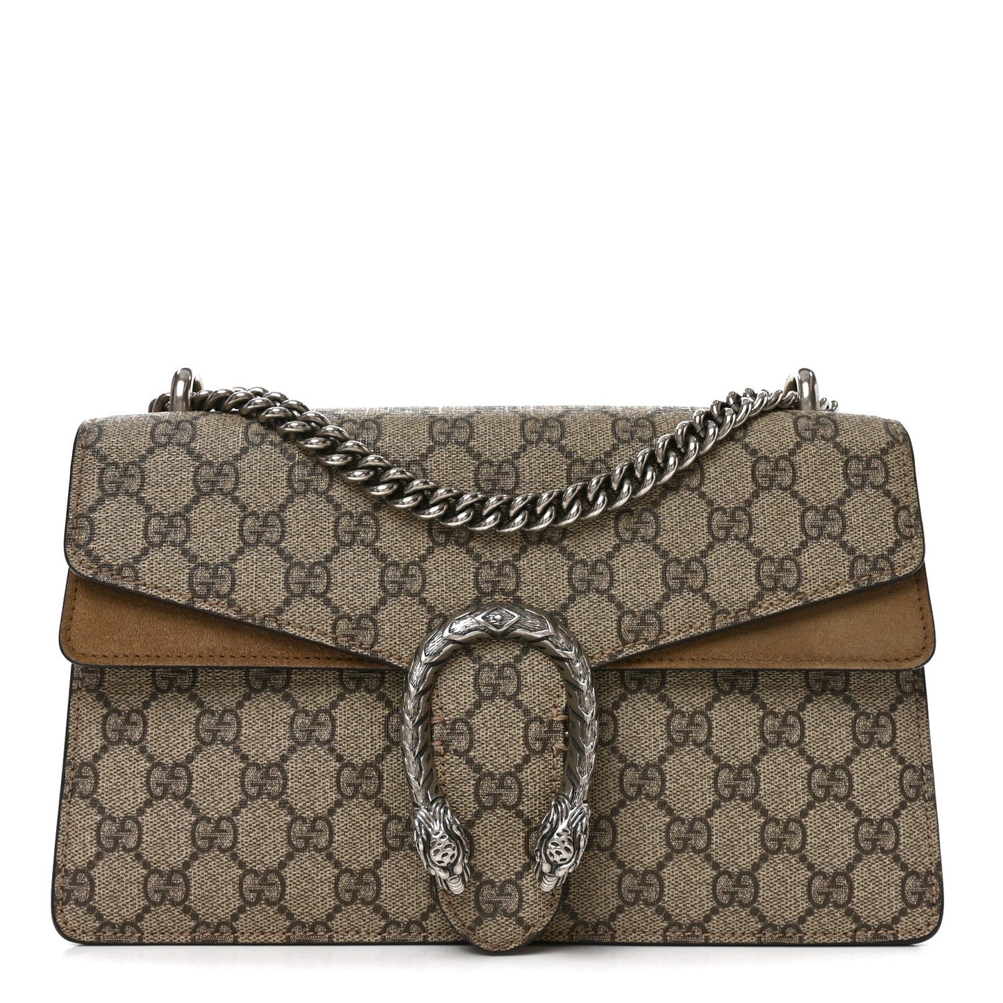 GG Supreme Monogram Small Dionysus Shoulder Bag Taupe
