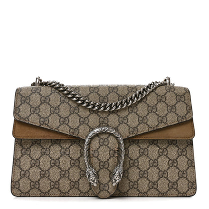 GG Supreme Monogram Small Dionysus Shoulder Bag Taupe