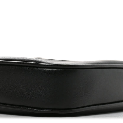 Calfskin Small Jackie Shoulder Bag Black