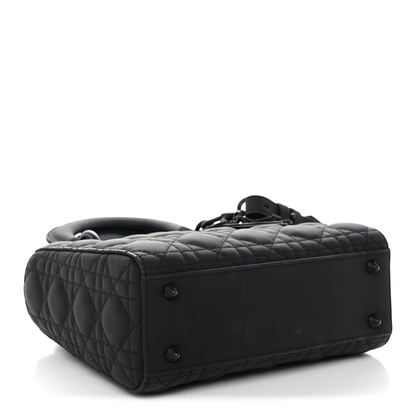 Ultra Matte Calfskin Cannage Small My ABCDior Lady Dior Black