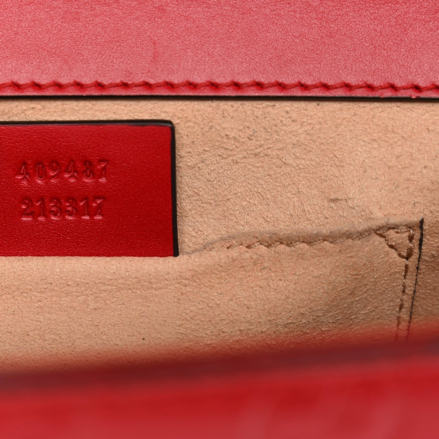 Guccissima Small Padlock Shoulder Bag Hibiscus Red