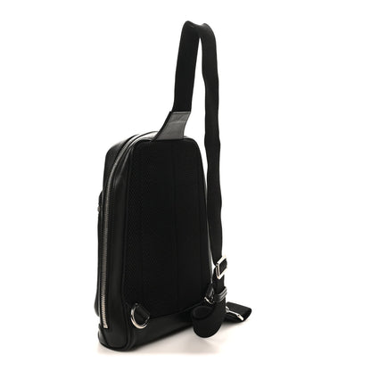 Guccissima Sling Backpack Black