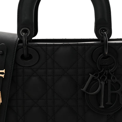 Ultra Matte Calfskin Cannage Small My ABCDior Lady Dior Black