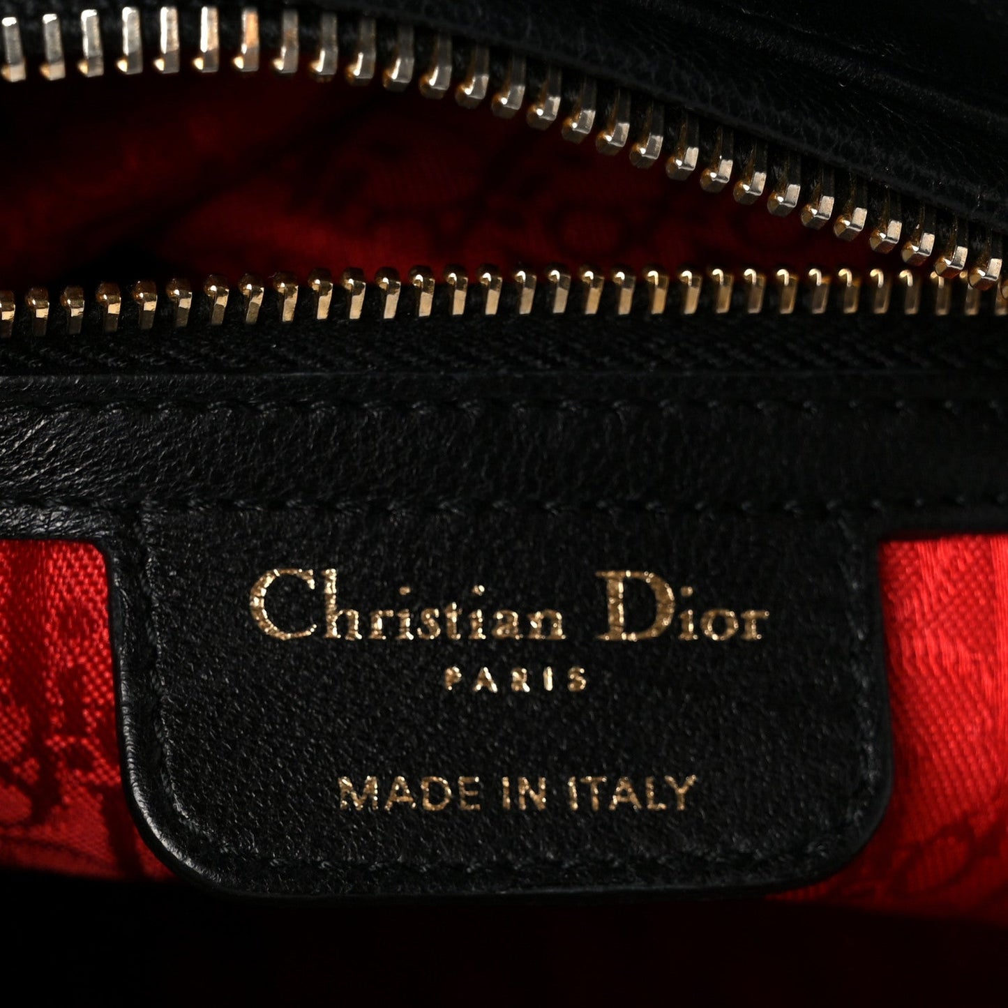 Lambskin Cannage Medium Lady Dior Black
