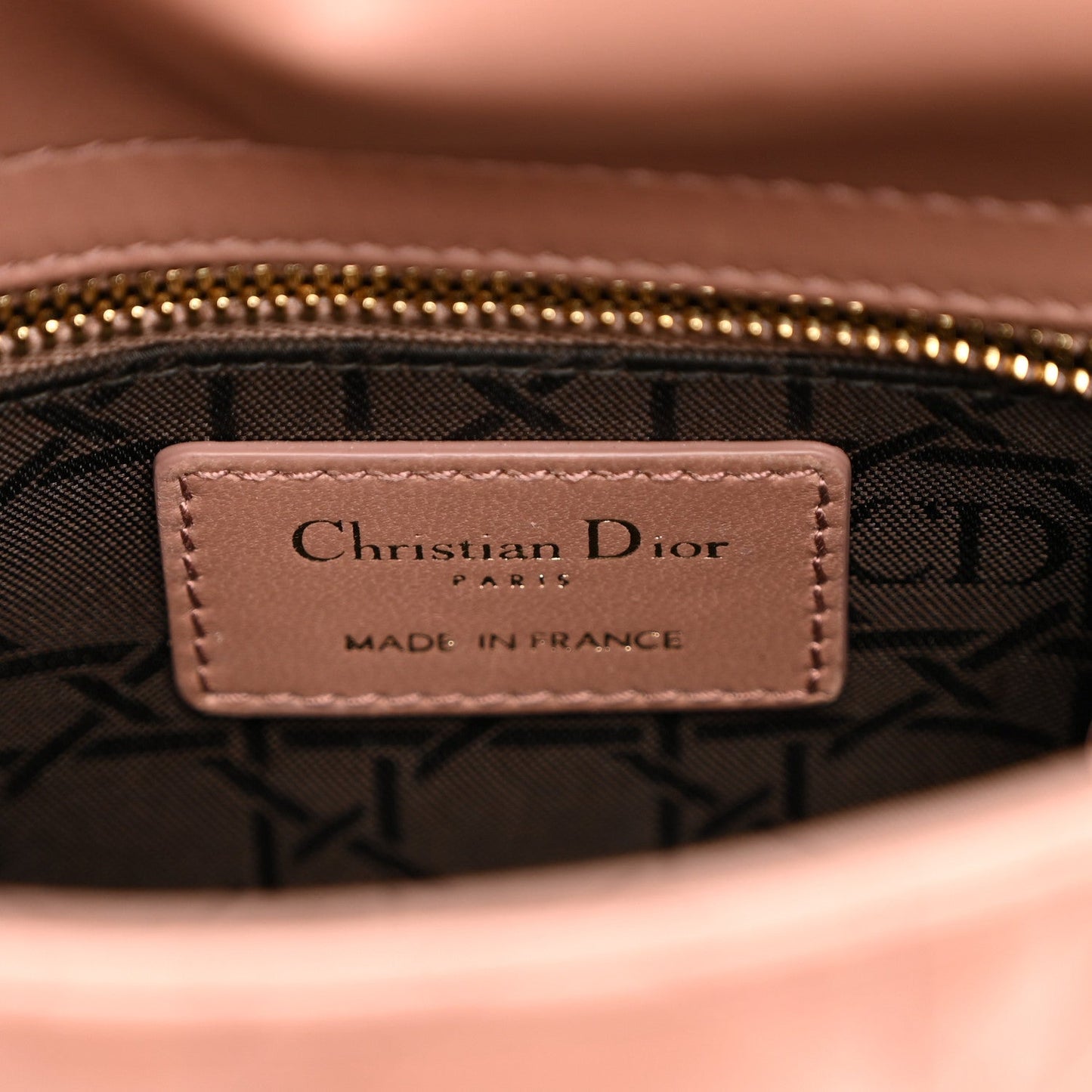 Lambskin Cannage Mini Lady Dior Fard