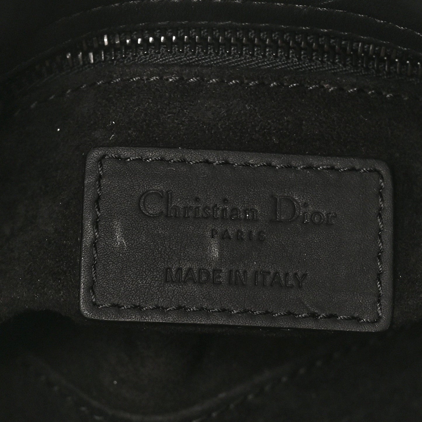 Ultra Matte Calfskin Cannage Mini Lady Dior Black