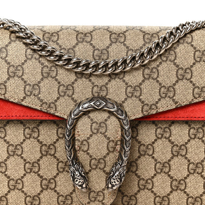 GG Supreme Monogram Small Dionysus Shoulder Bag Red