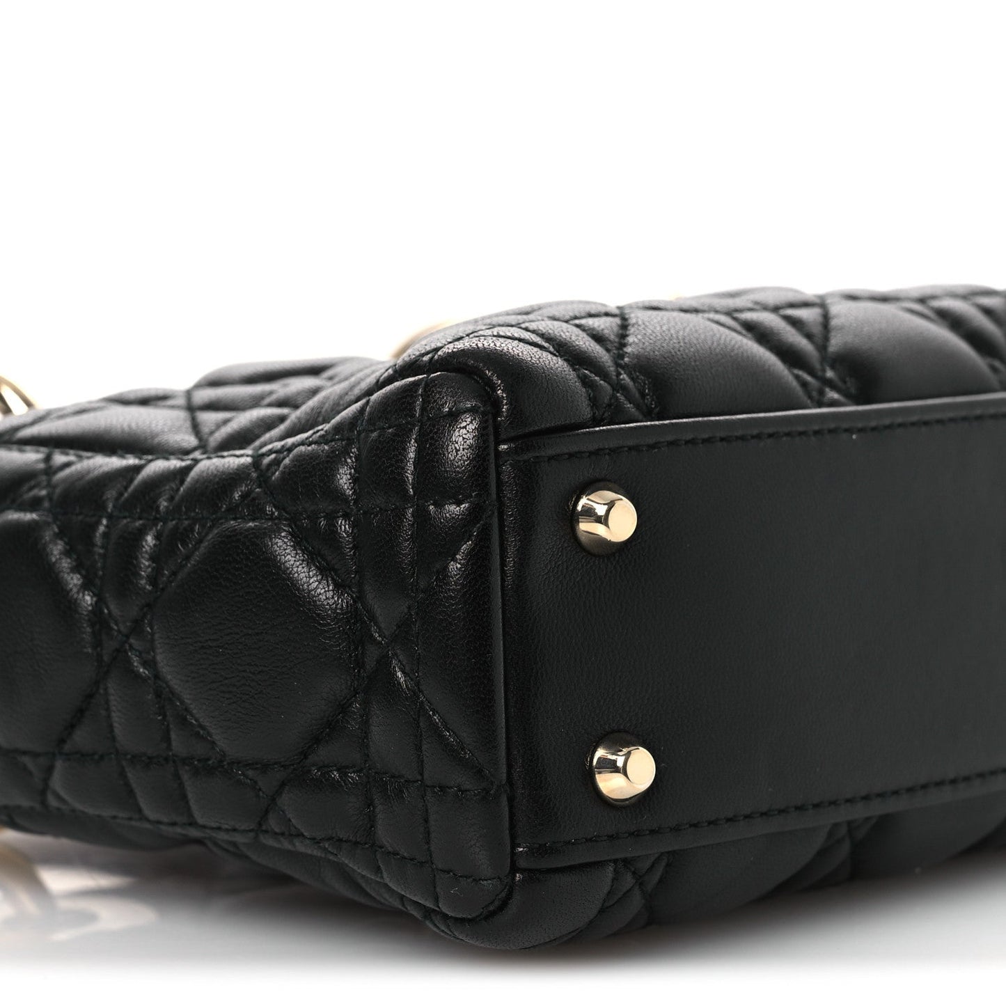 Lambskin Cannage Mini Lady Dior Black