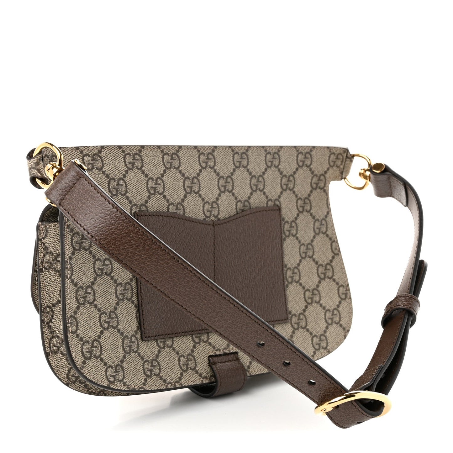 GG Supreme Monogram Textured Dollar Calfskin Blondie Belt Bag Beige Ebony New Acero