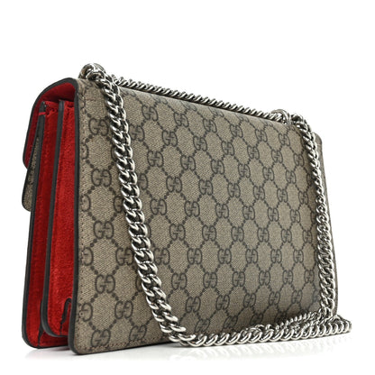 GG Supreme Monogram Small Dionysus Shoulder Bag Red