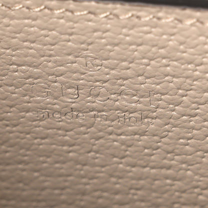 GG Supreme Monogram Textured Dollar Calfskin Web Small Ophidia Chain Shoulder Bag Beige Mystic White Oatmeal