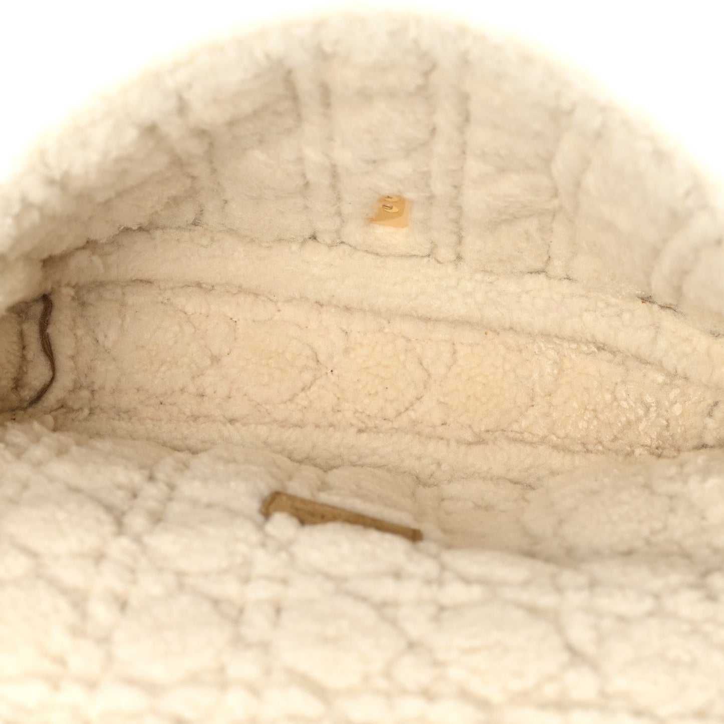 Shearling Cannage Large Caro Bag Camel