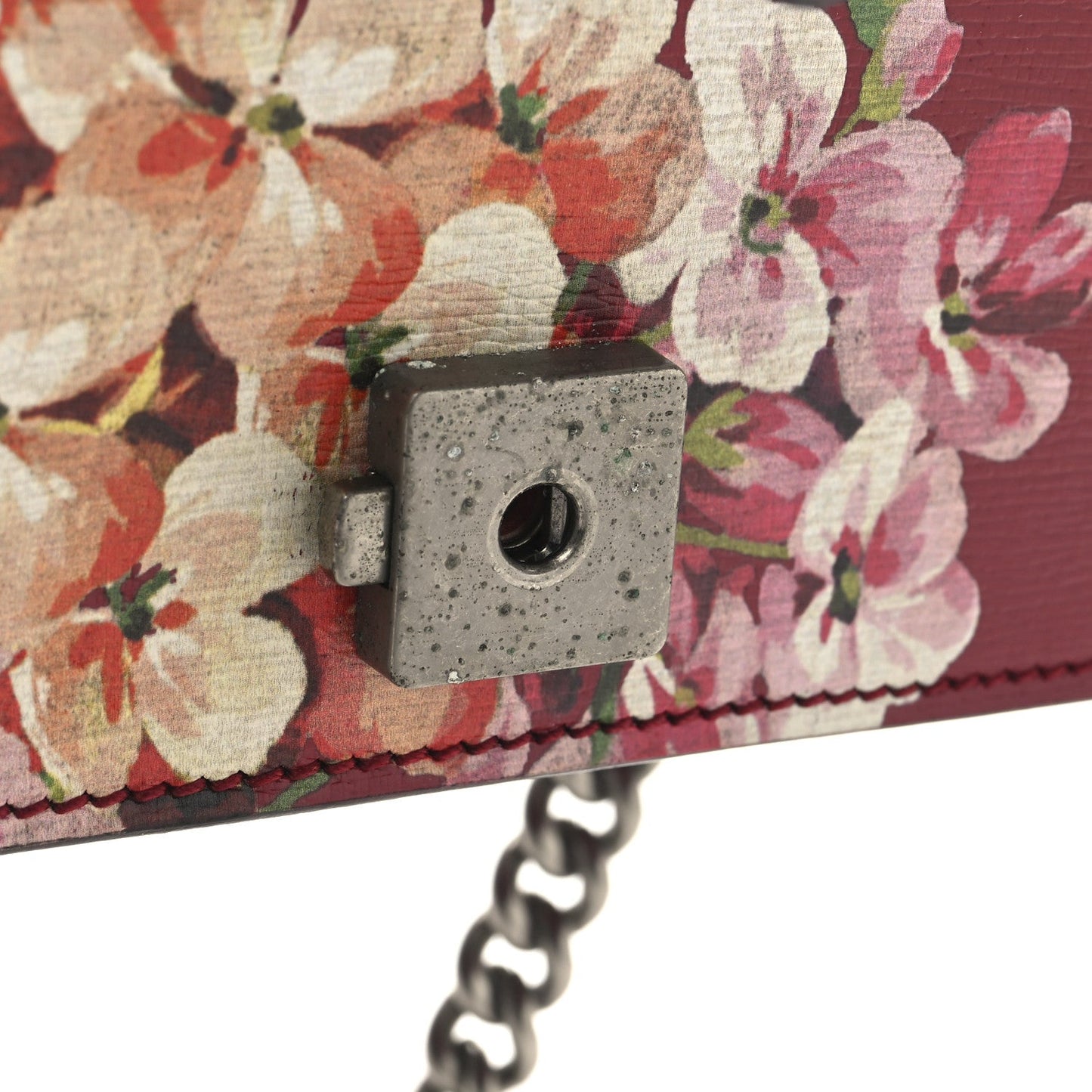 Calfskin Blooms Print Small Dionysus Shoulder Bag Romantic Cherry Multicolor