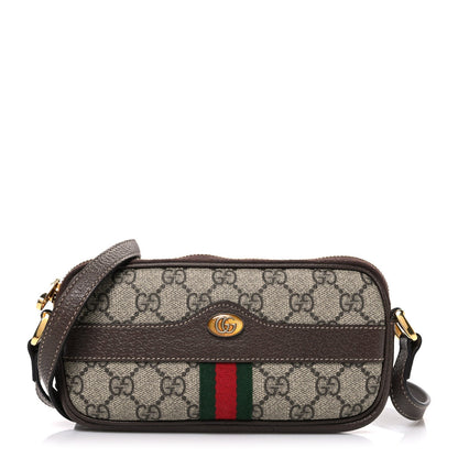GG Supreme Monogram Web Mini Ophidia GG Bag Brown