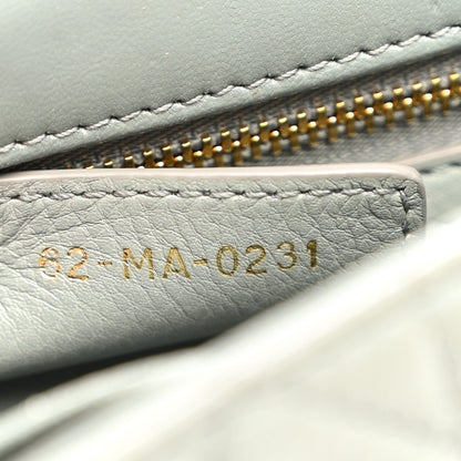 Calfskin Cannage Small Caro Bag Grey
