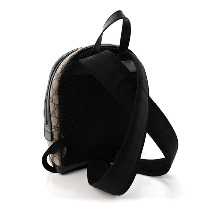 GG Supreme Monogram Small Eden Day Backpack Black
