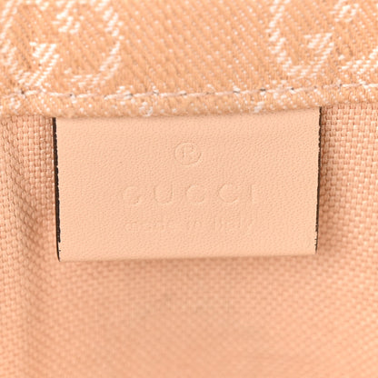 Denim Ophidia GG Monogram Tote Medium Light Beige