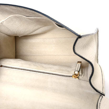 Calfskin Dioraddict Top Handle White