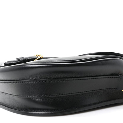Box Calfskin Medium Bobby Flap Black