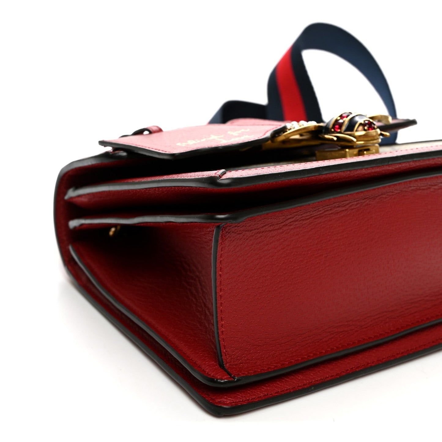 GG Supreme Monogram Small Queen Margaret Top Handle Bag Red